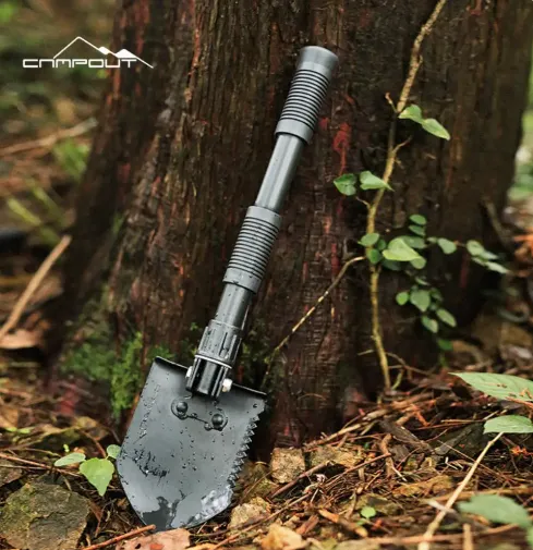 Outdoor Camping Multifunctional Engineer Shovel Foldable Shovel Portable Practical Small Shovels Field Army Shovel Survival Gear