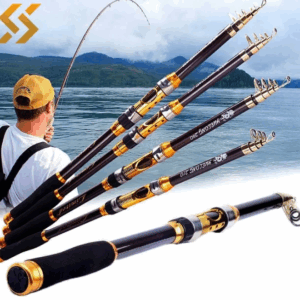 Sougayilang 2.1M 2.4M 2.7M 3.0M Spinning Fishing Rod Ultralight Carbon Fiber Portable Telescopic Fishing Pole for Trout Carp