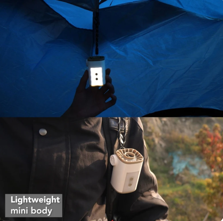 New 4 In 1 Power Bank Inflator Compressor LED Light Lamp Camping Outdoor Multifunctional Air Pump Lighting USB Charging Inflator - Image 2