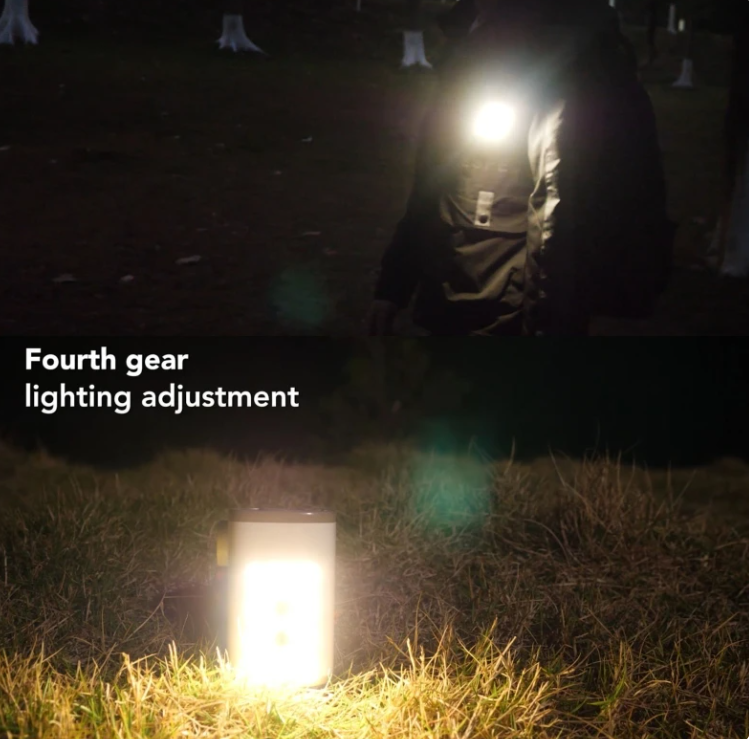 New 4 In 1 Power Bank Inflator Compressor LED Light Lamp Camping Outdoor Multifunctional Air Pump Lighting USB Charging Inflator - Image 3