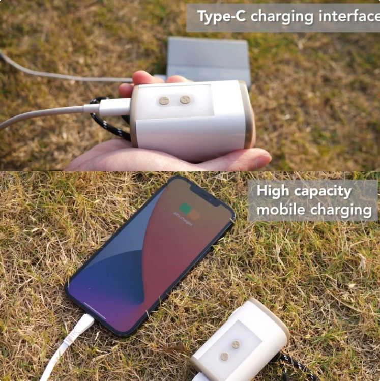 New 4 In 1 Power Bank Inflator Compressor LED Light Lamp Camping Outdoor Multifunctional Air Pump Lighting USB Charging Inflator - Image 4