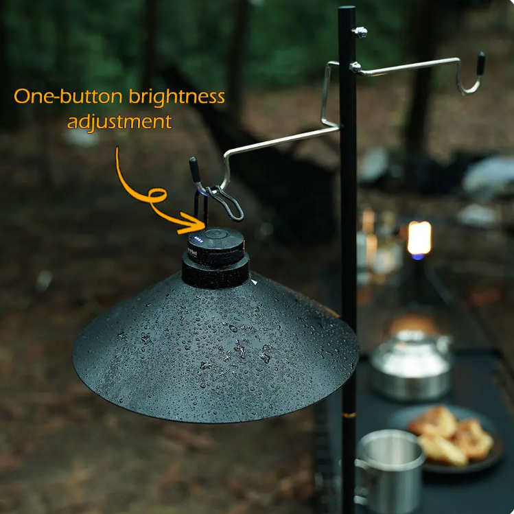 Retro Waterproof Camping Lantern, USB Rechargeable, Outdoor Lighting, LED Lamp, Portable, Atmosphere, Warm Tent - Image 3