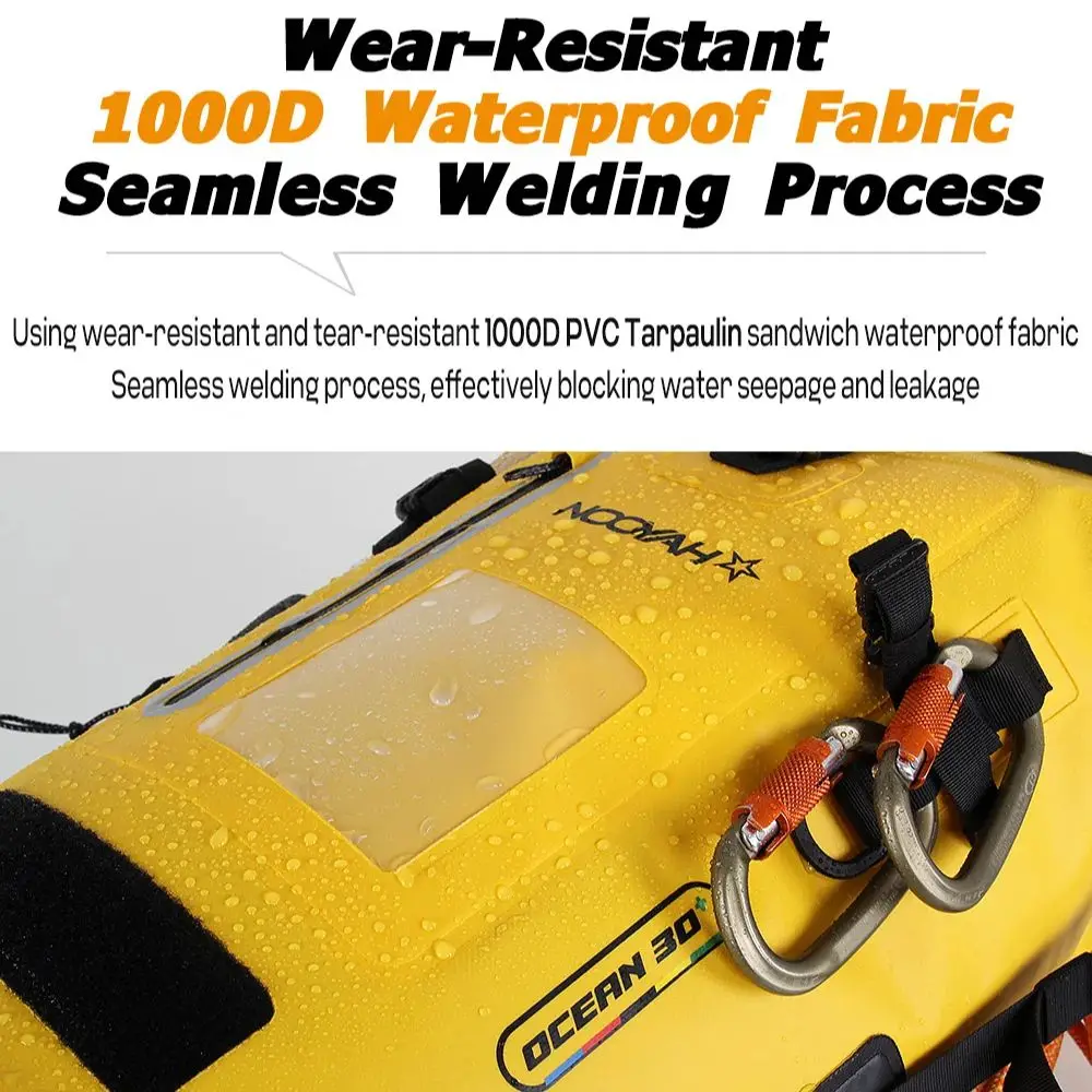 NOOYAH Dry Bag Waterproof Backpack IPX8 Roll-Top Closure Professional Waterproof Bag Fishing Pack Double Layer Outdoor Rucksack - Image 3