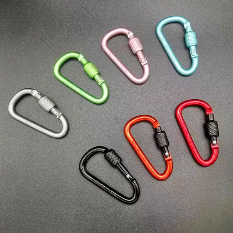 Outdoor Carabiner Climbing Travel Kit Camping Equipment Aluminum Alloy Survival Gear Outdoor Carabiner Camp Mountaineering Hook - Image 2