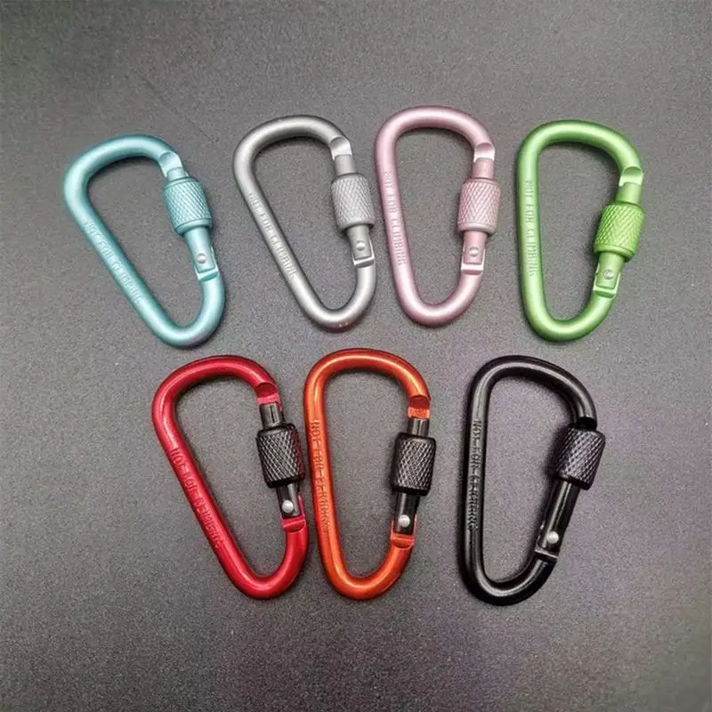 Outdoor Carabiner Climbing Travel Kit Camping Equipment Aluminum Alloy Survival Gear Outdoor Carabiner Camp Mountaineering Hook - Image 3