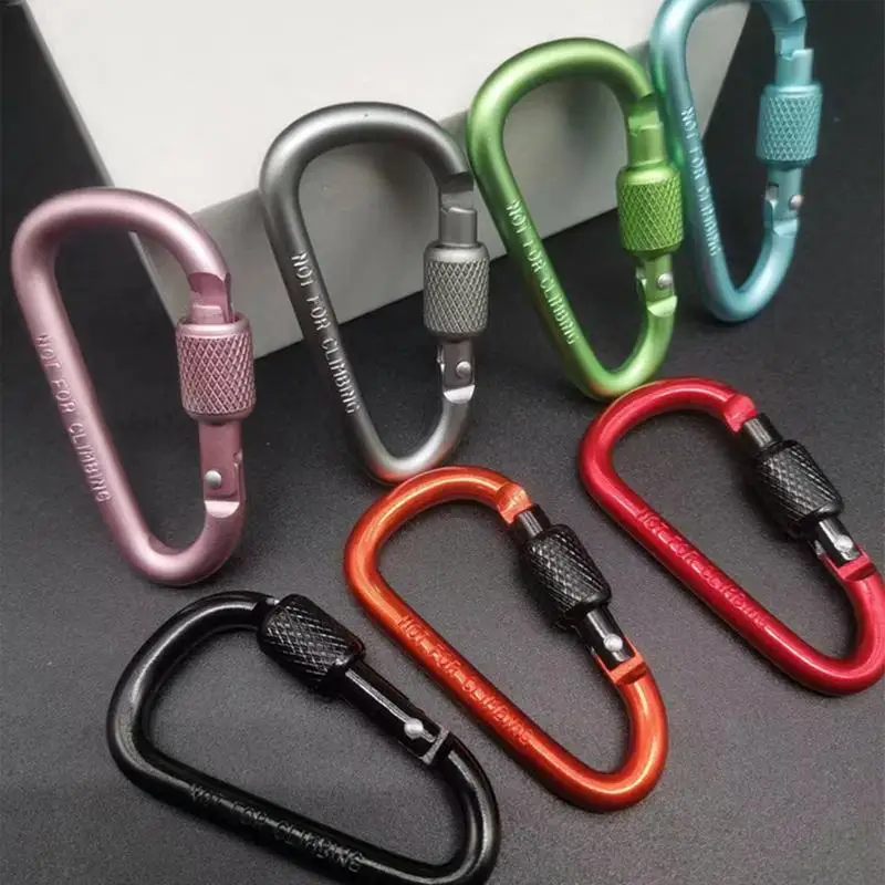 Outdoor Carabiner Climbing Travel Kit Camping Equipment Aluminum Alloy Survival Gear Outdoor Carabiner Camp Mountaineering Hook - Image 5