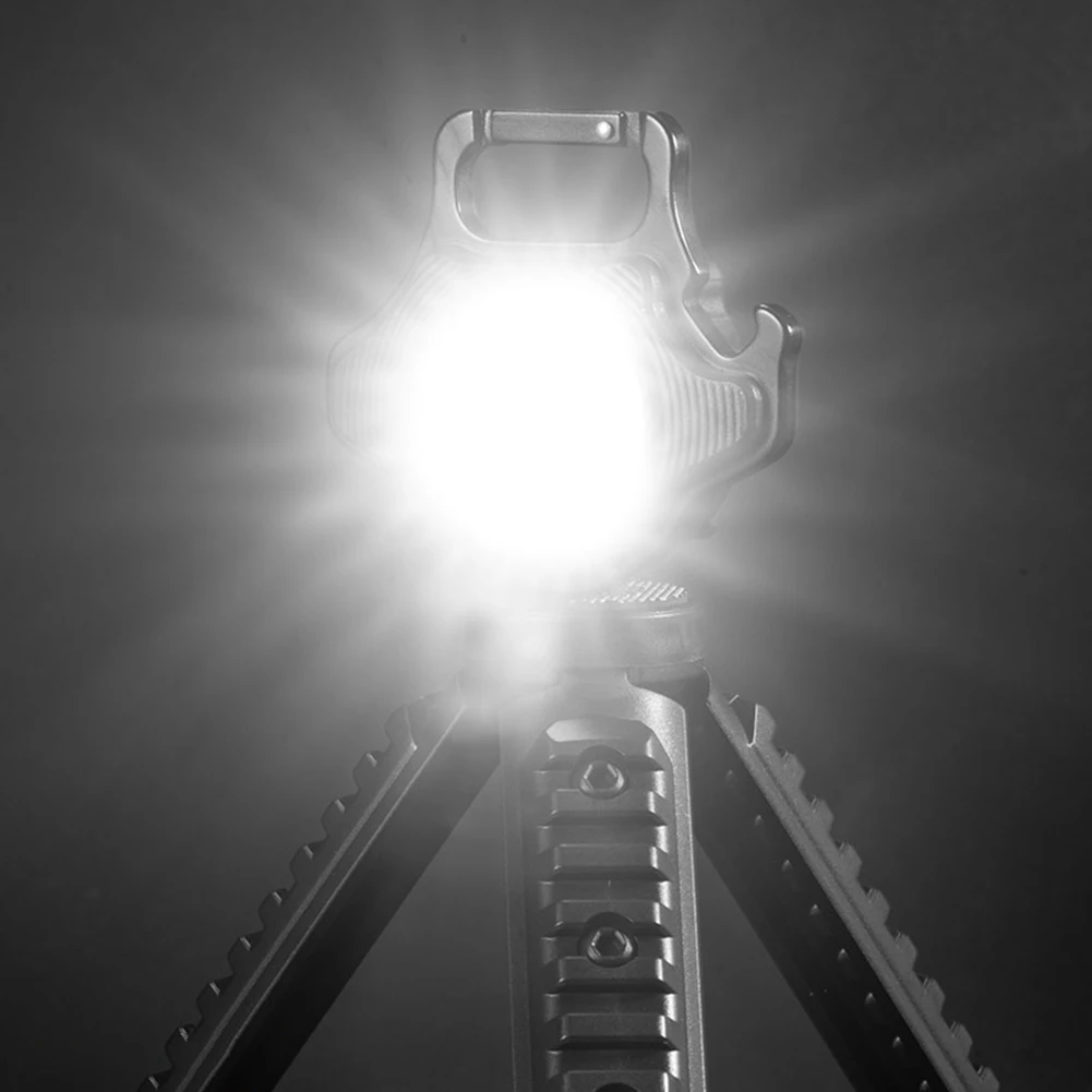 Pocket Keychain Flashlight Tripod Camping Pocket Lantern Stand for Outdoor Camping Hiking Fishing - Image 3