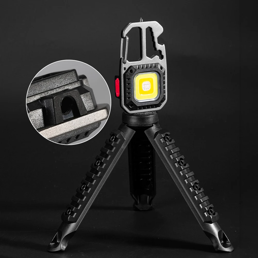 Pocket Keychain Flashlight Tripod Camping Pocket Lantern Stand for Outdoor Camping Hiking Fishing - Image 4
