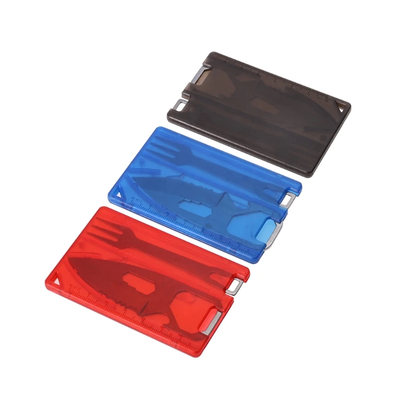 Portable Barbecue Knife Fork Card Kits Safety First Aids Outdoor Multifunctional Tool Set Camping Survival Equipment - Image 3